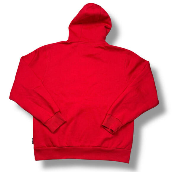 Sonneti London Hoodie Mens L Red Spellout Hooded Fleece Streetwear Relax Casual - Picture 3 of 10